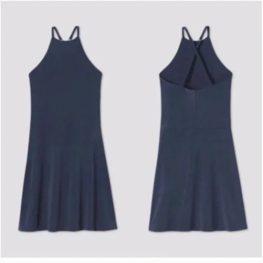 Girlfriend Collective Workout Dress in Midnight Blue